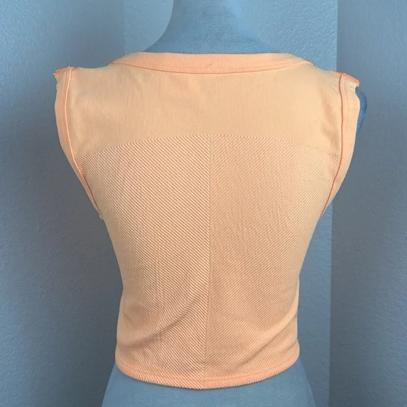 Free People Free Throw Muscle Tank in Orange Size X-Large NWT - Picture 5 of 11